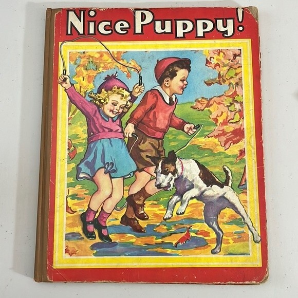 Nice Puppy by Martha Paulson copyright 1943 Children's Book - Picture 1 of 12
